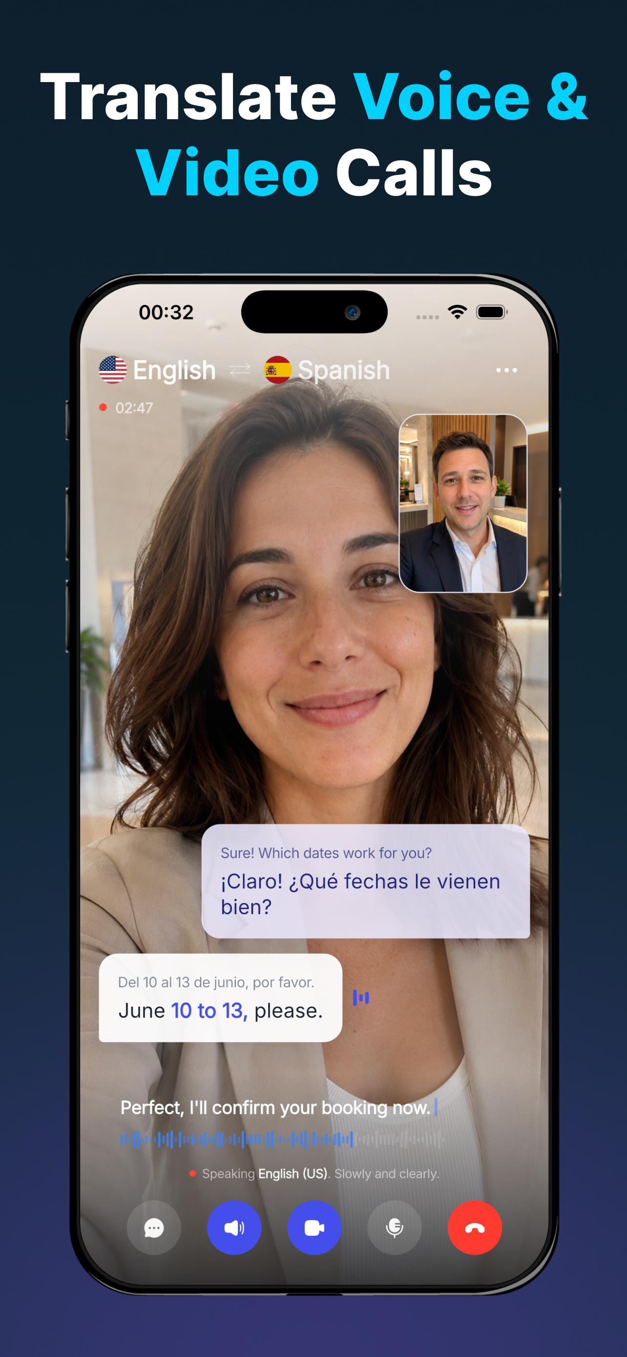 Translate Voice & Video Calls