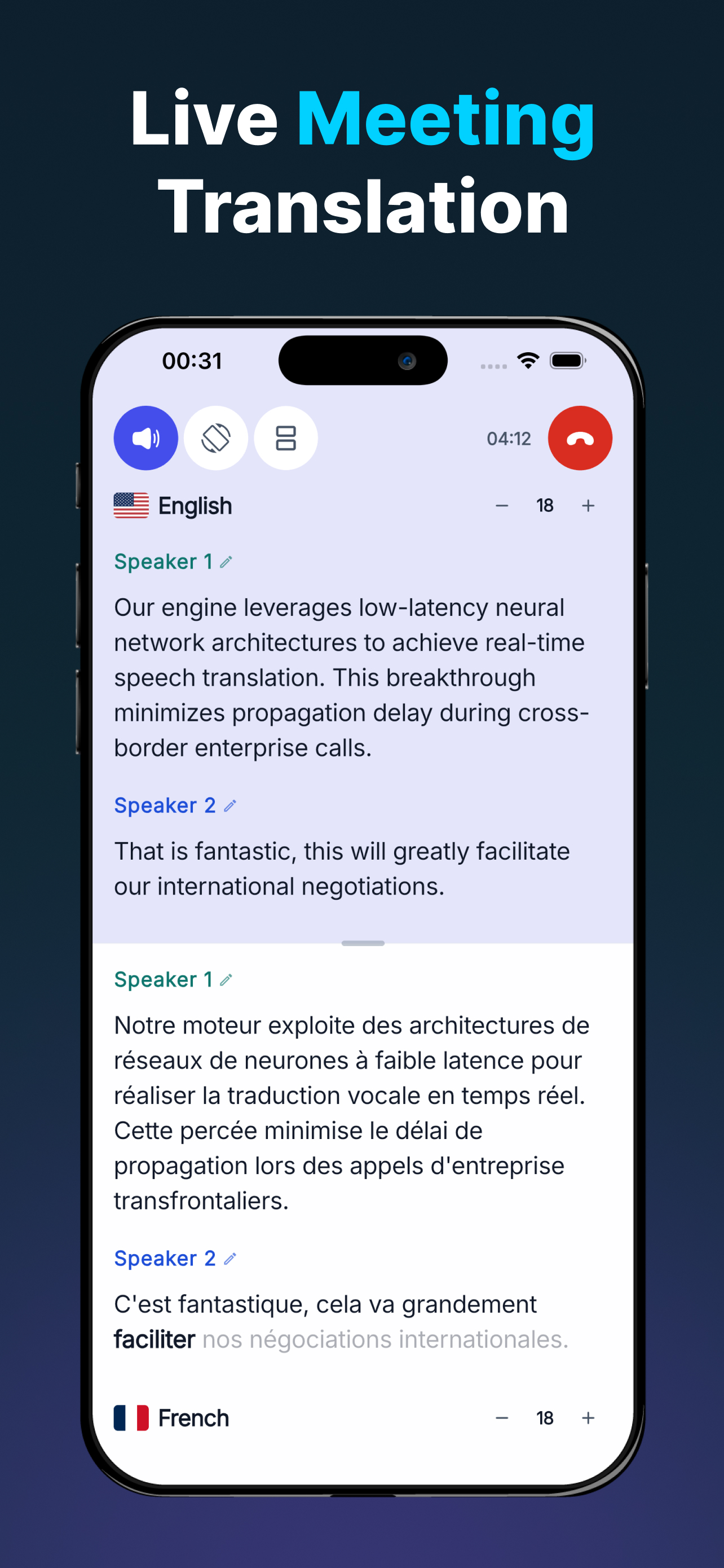 Live Meeting Translation
