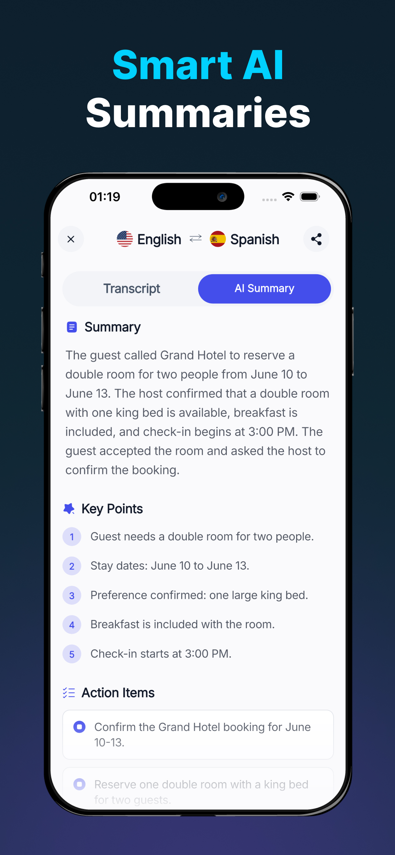 Smart AI Summaries